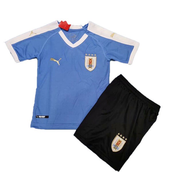 Camiseta Uruguay 1ª Kit Niño 2019 Azul